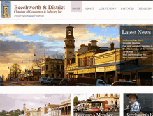 Tablet Screenshot of beechworthchamber.com.au